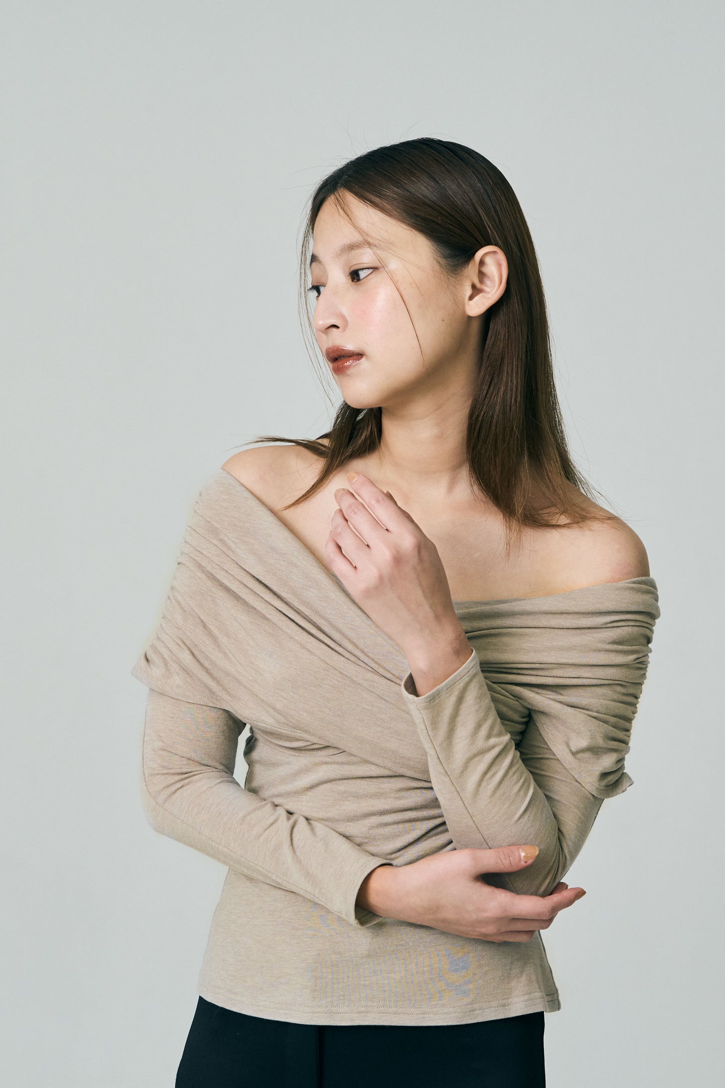 Crossed Reversible Offshoulder Tops