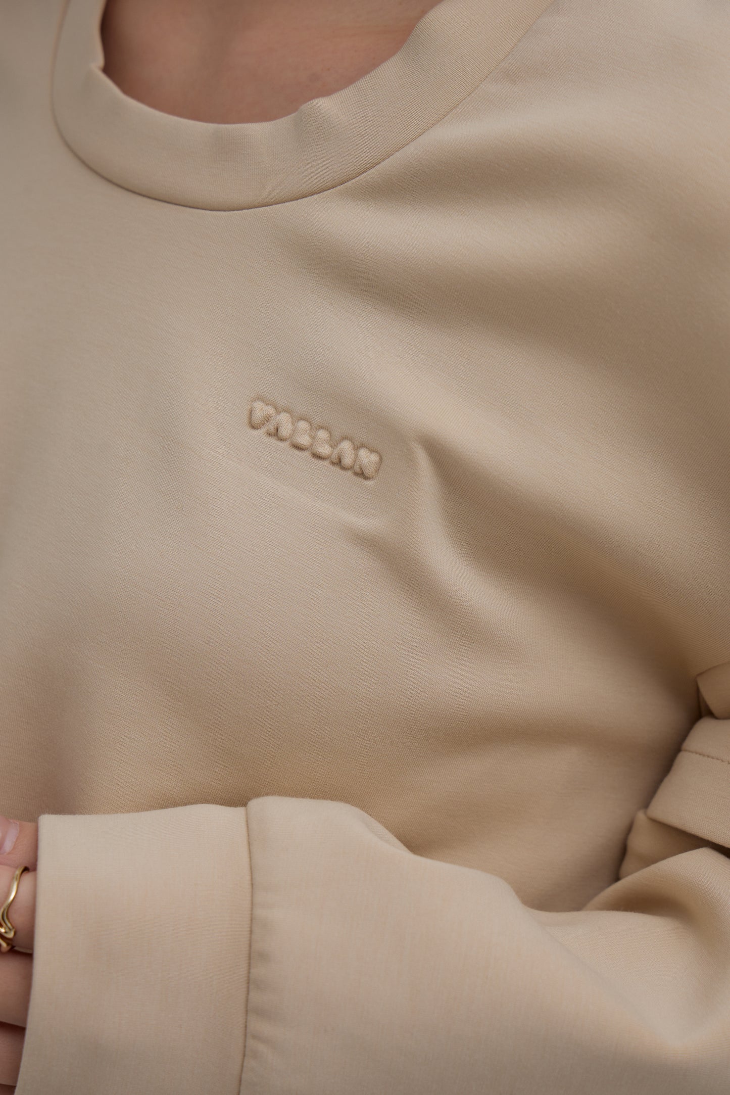 Emboss Cutout Sweat Set Up