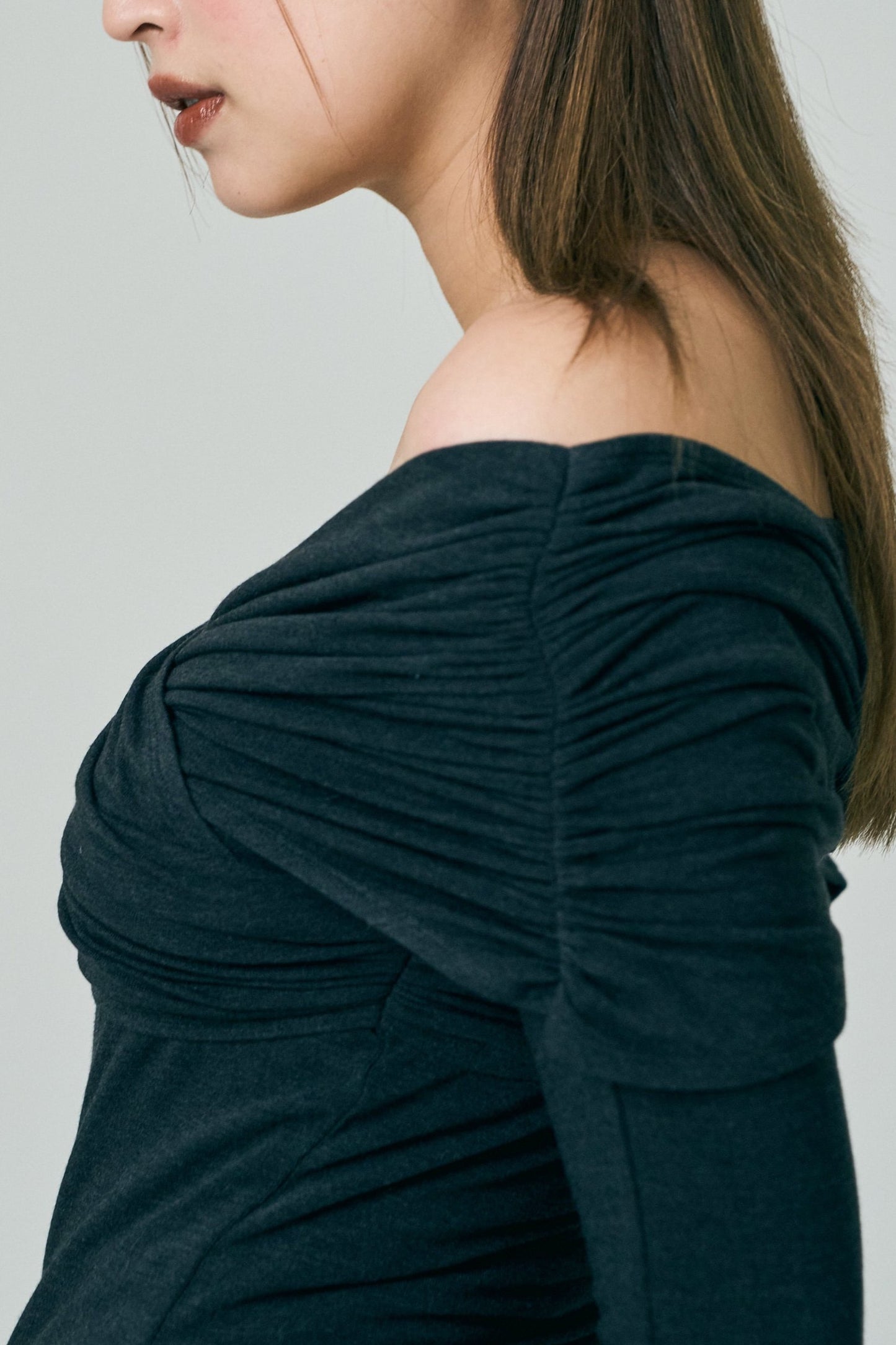 Crossed Reversible Offshoulder Tops