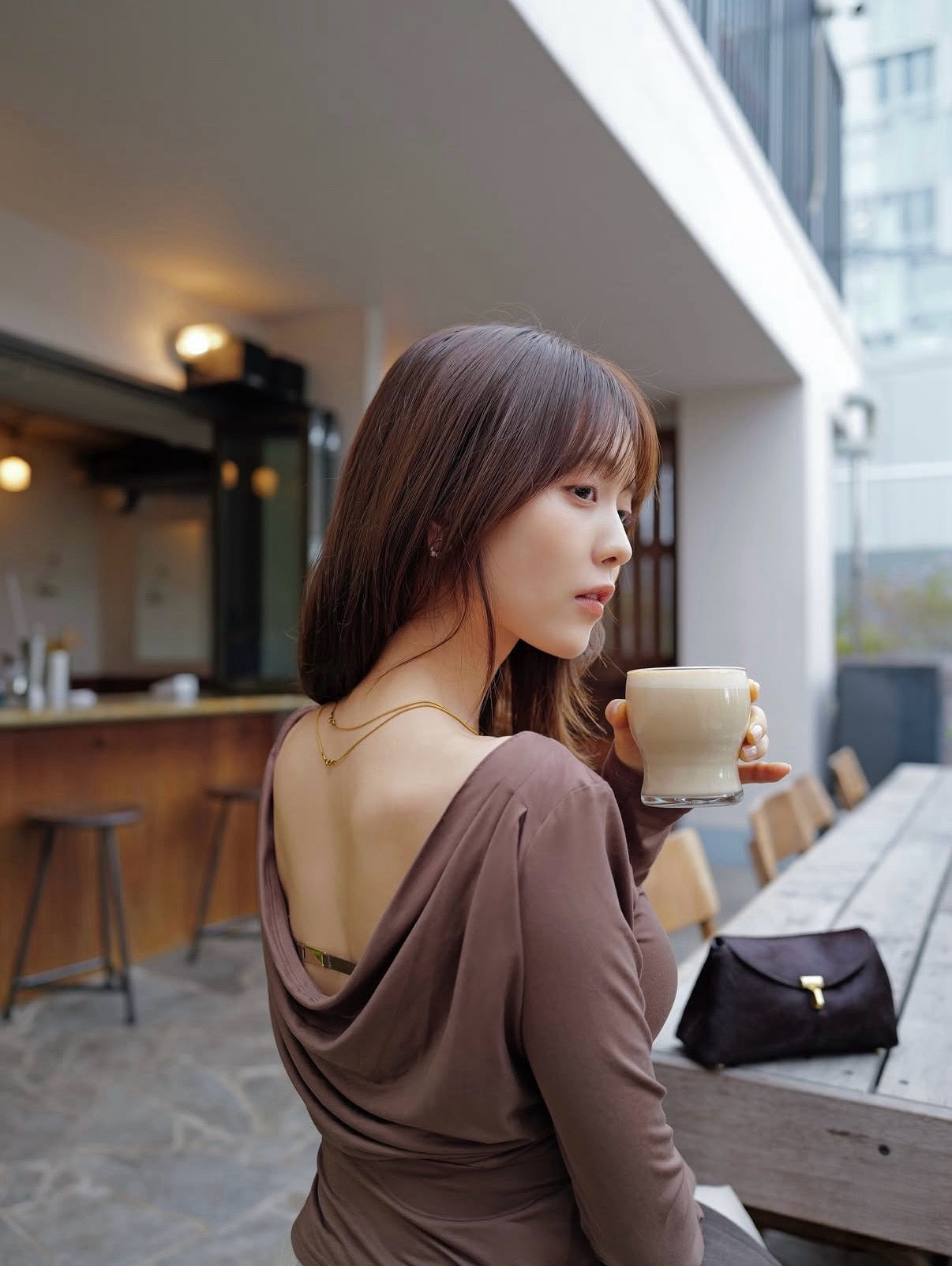 Drape Back Metal Top