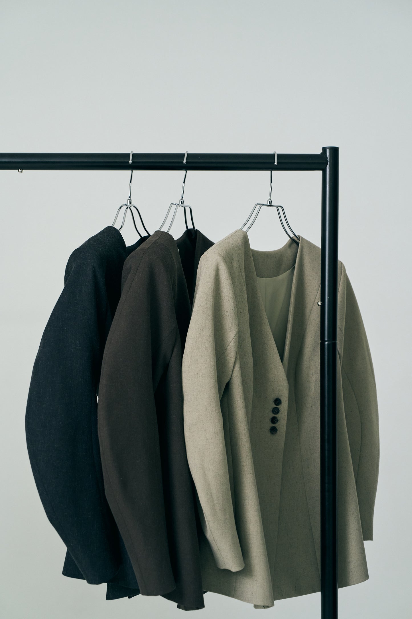 Lined Bottons Classical Cocoon Jacket