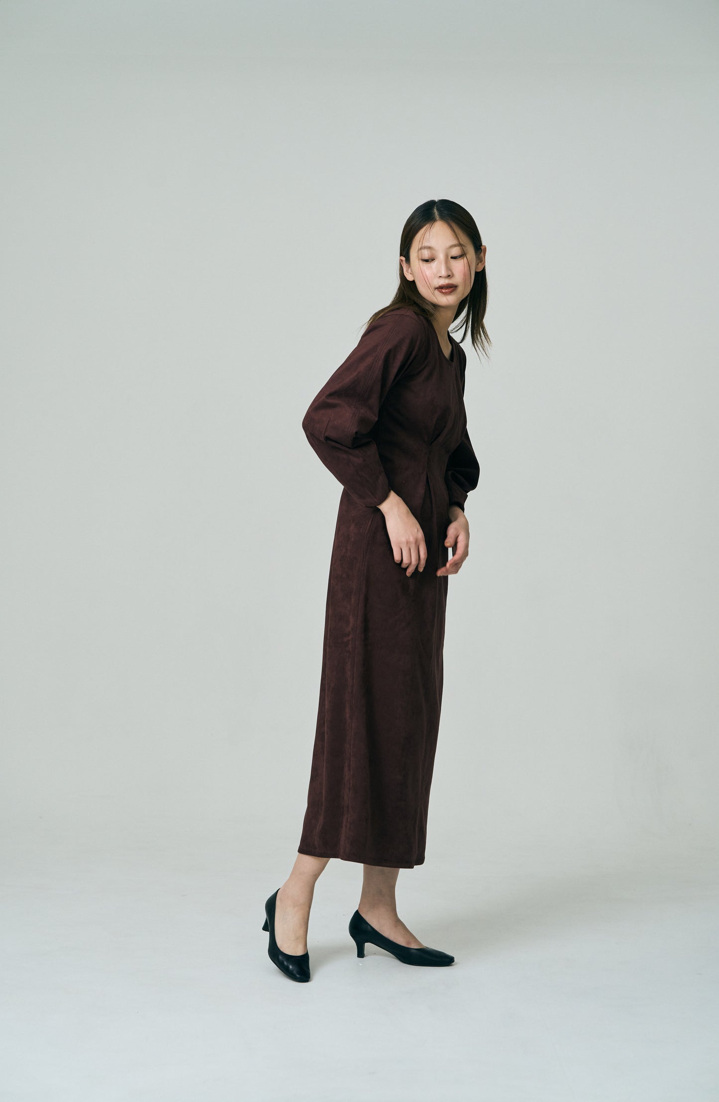 Uneck Stitch Cocoon Dress