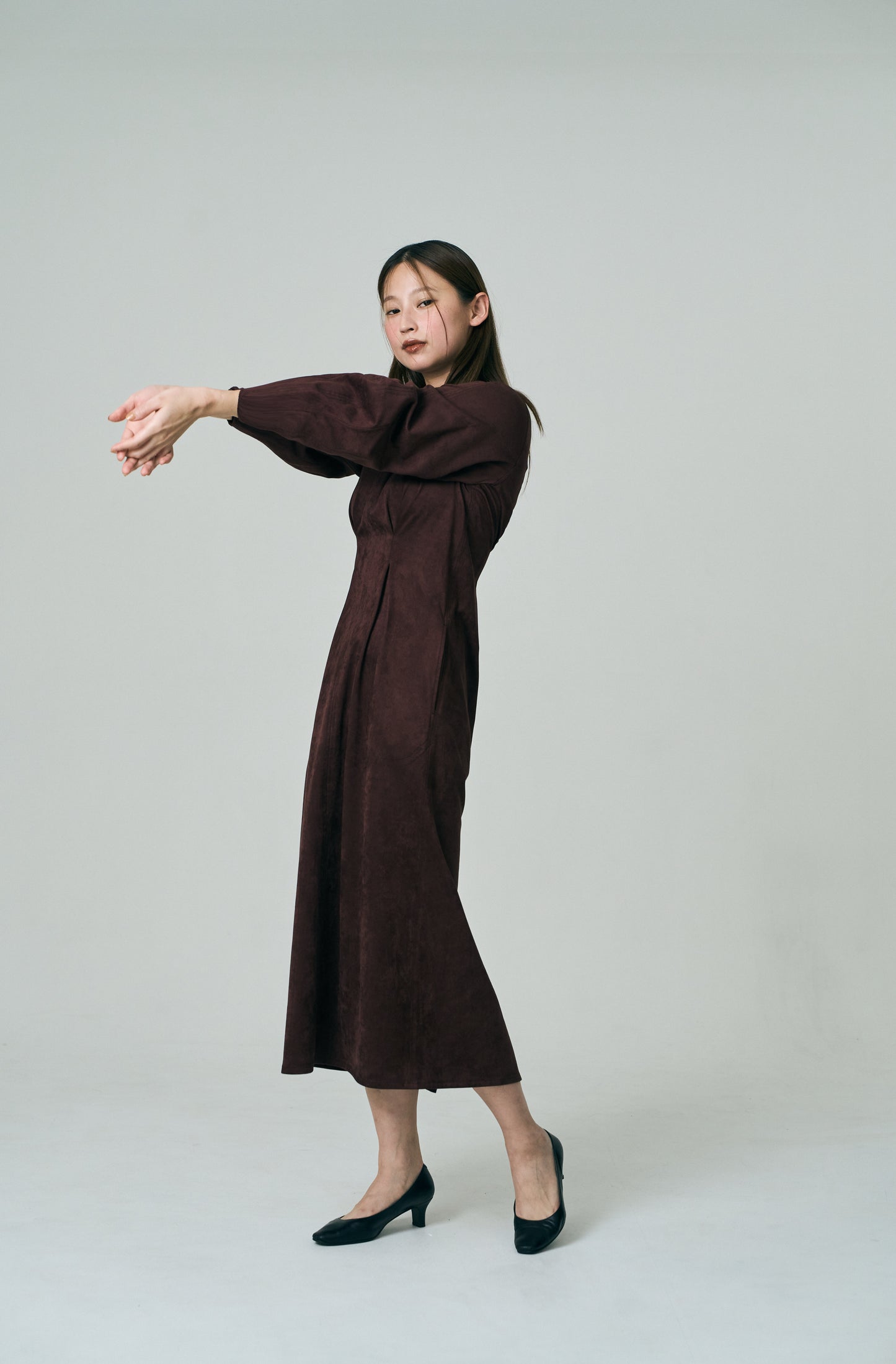 Uneck Stitch Cocoon Dress