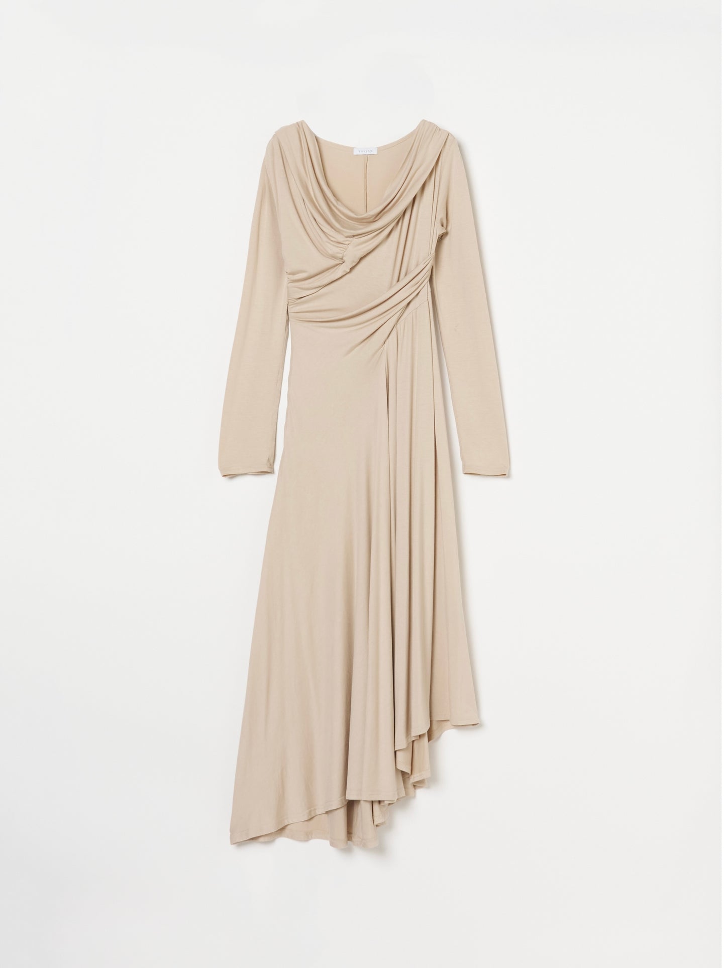 Sculpted Flow Drape Dress