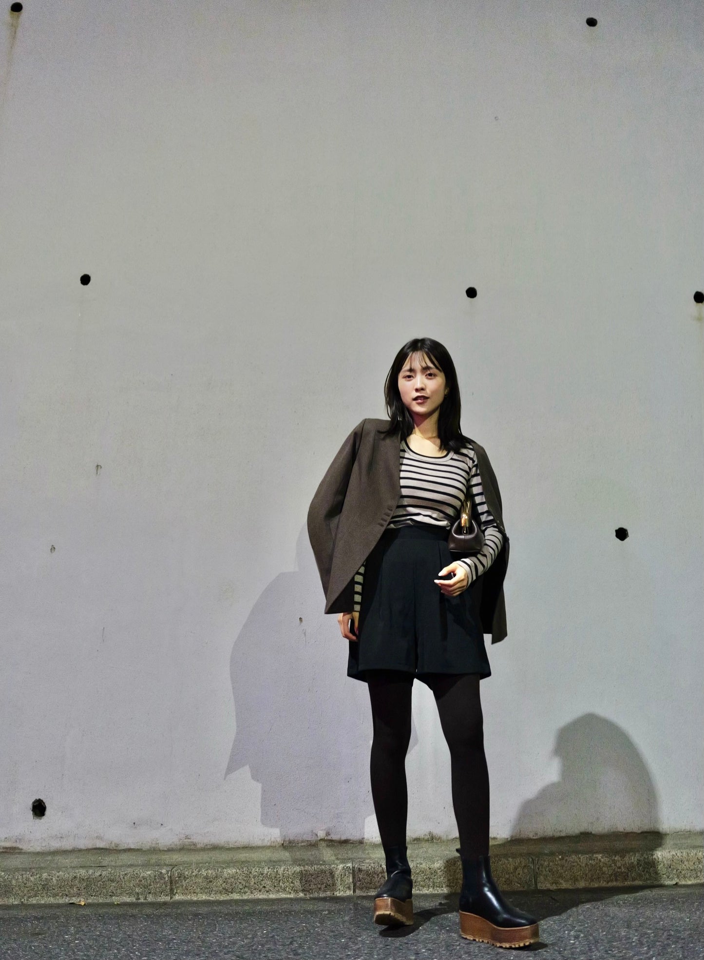 Lined Bottons Classical Cocoon Jacket
