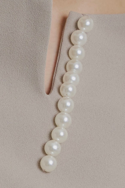 Lots Pearls Cape Blouse