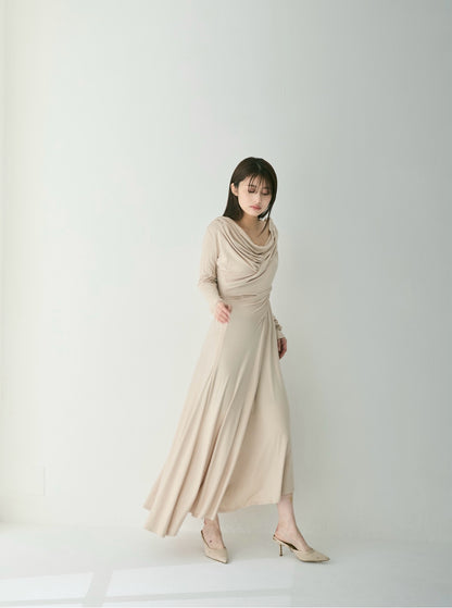 Sculpted Flow Drape Dress
