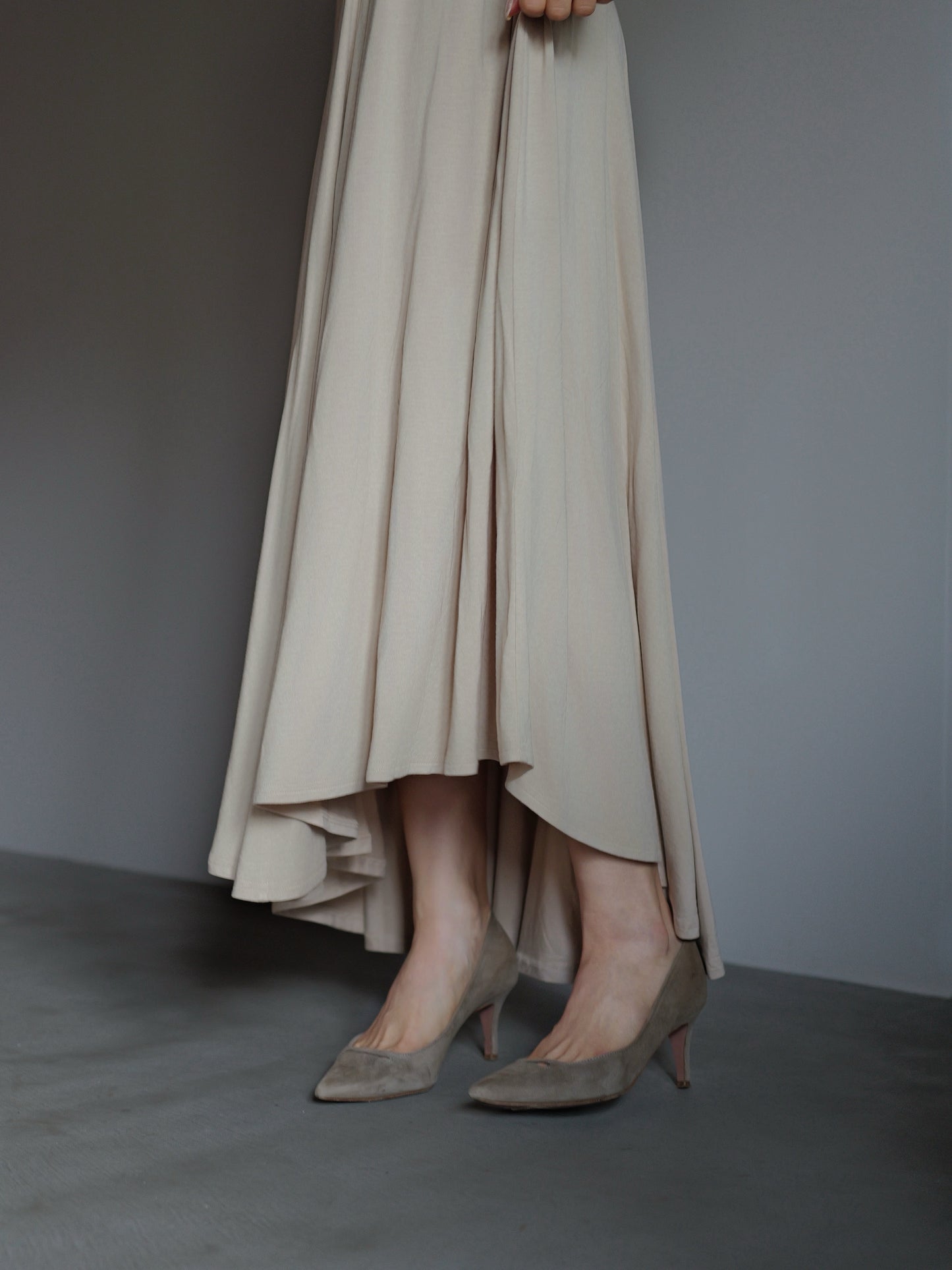 Sculpted Flow Drape Dress