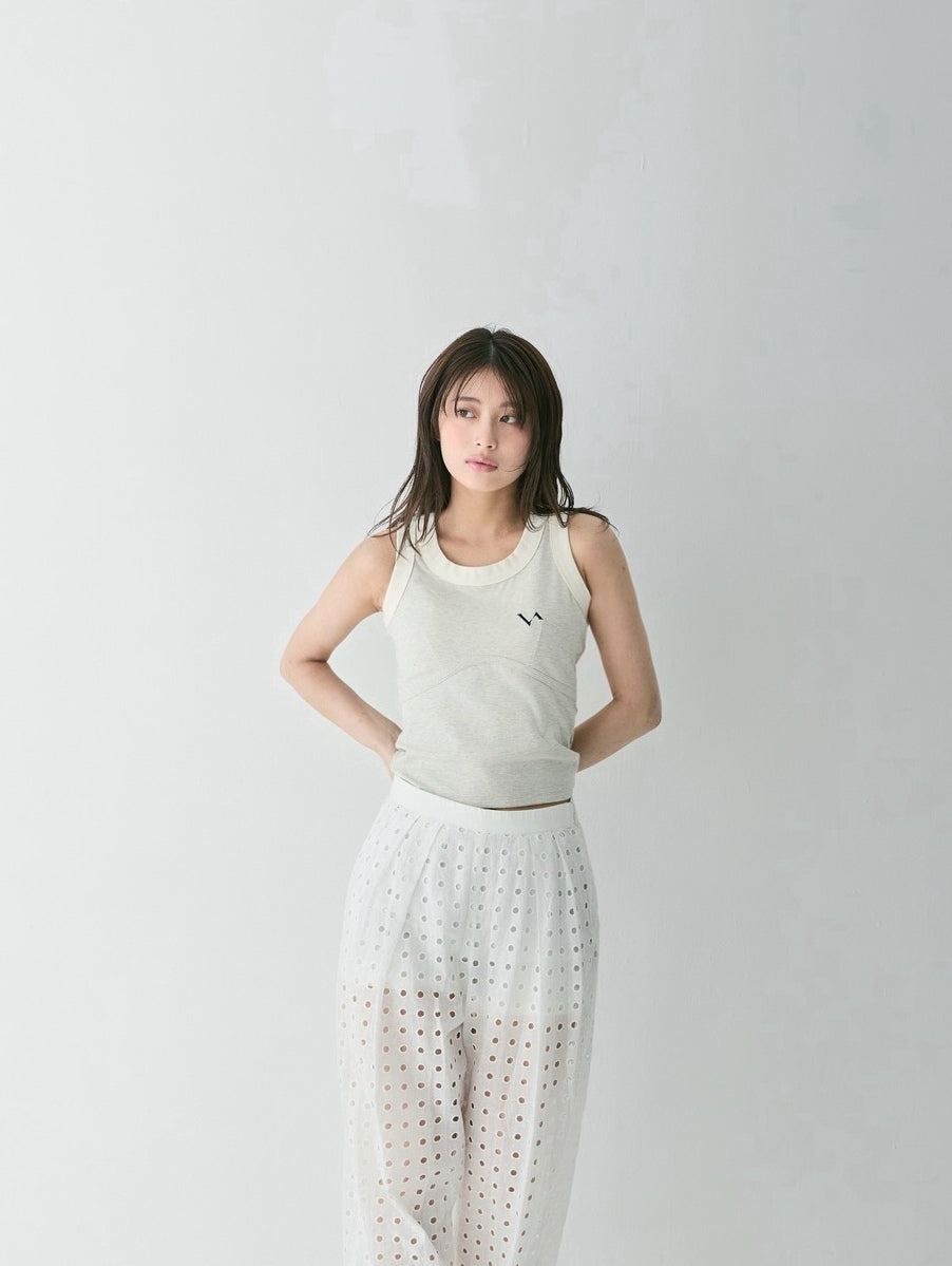 Wavy Line Mini Tank Tops