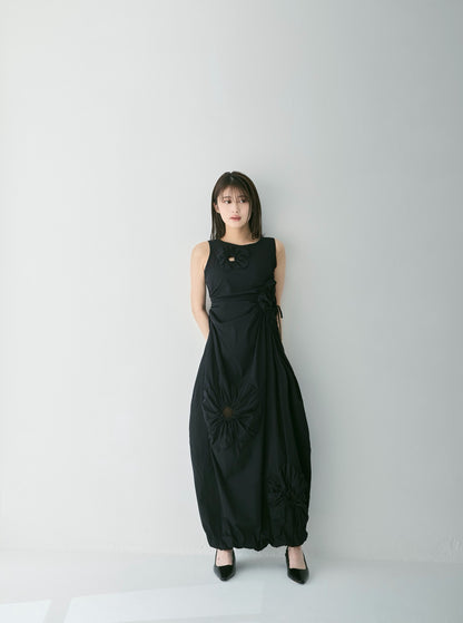 Blooming Cutout Tie Dress