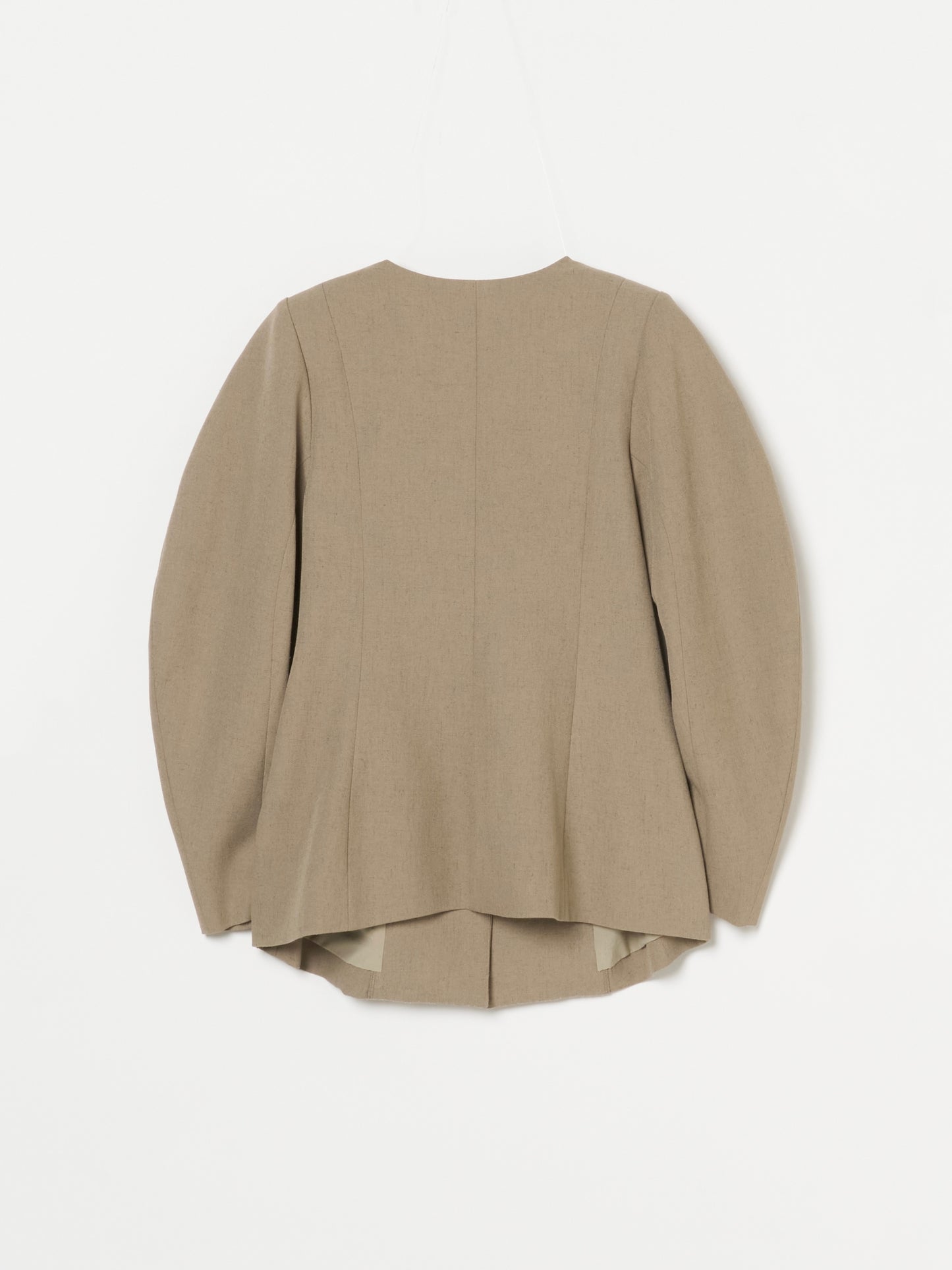 Lined Bottons Classical Cocoon Jacket