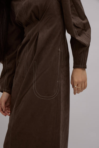 Uneck Stitch Cocoon Dress