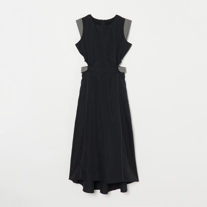 Side Open Flap Stitch Dress
