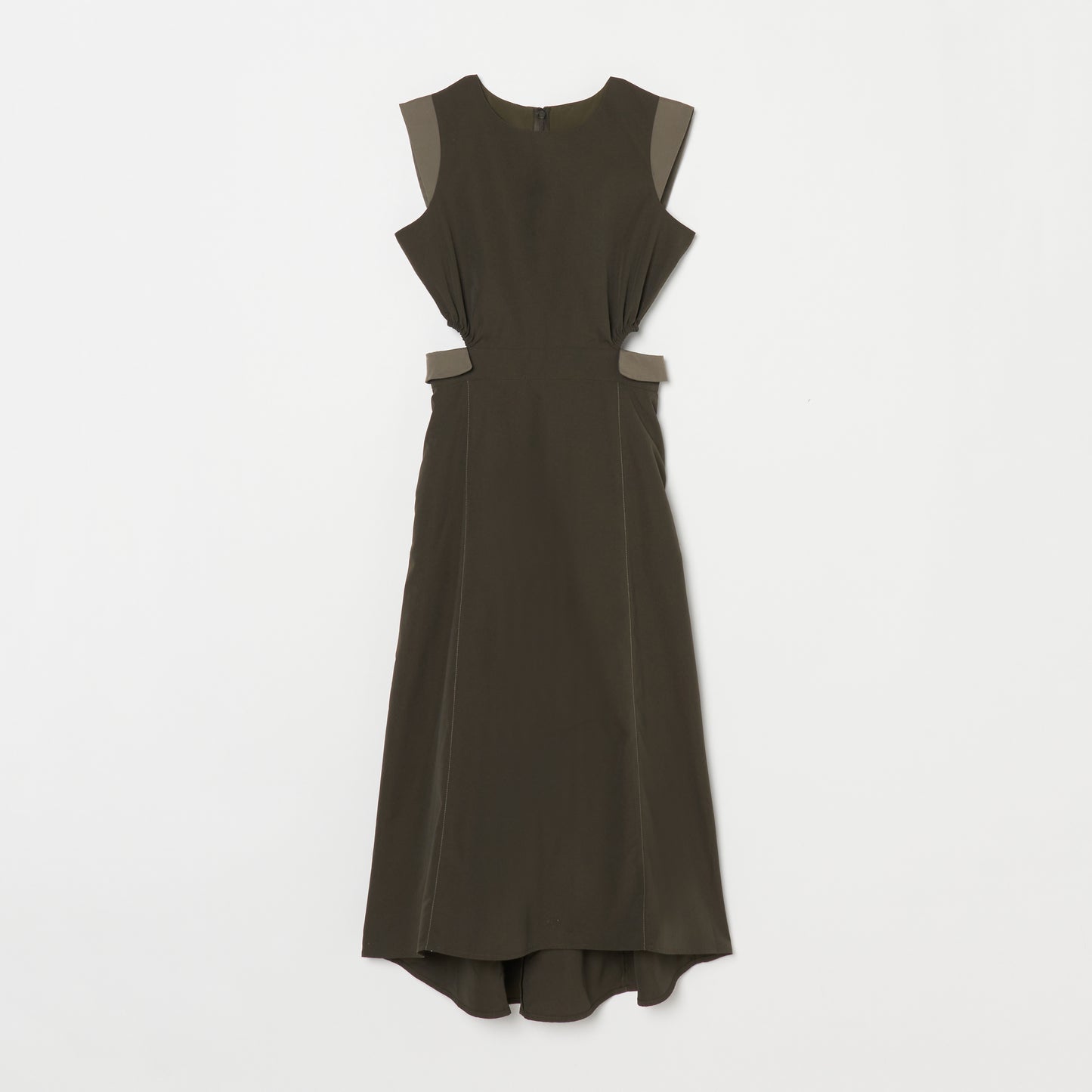 Side Open Flap Stitch Dress