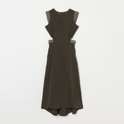 Side Open Flap Stitch Dress