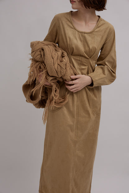 Uneck Stitch Cocoon Dress