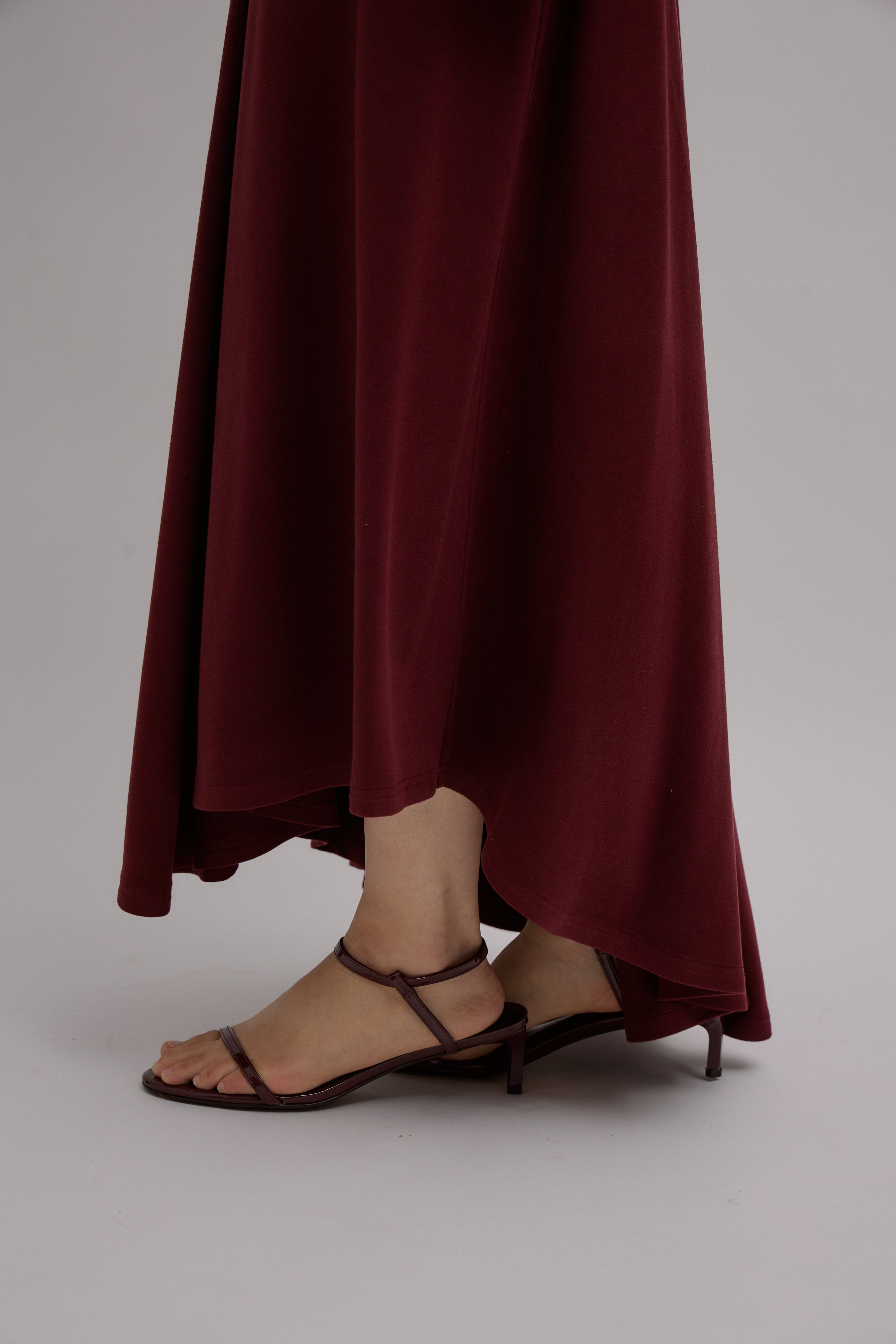 Sculpted Flow Drape Dress – VALLAN
