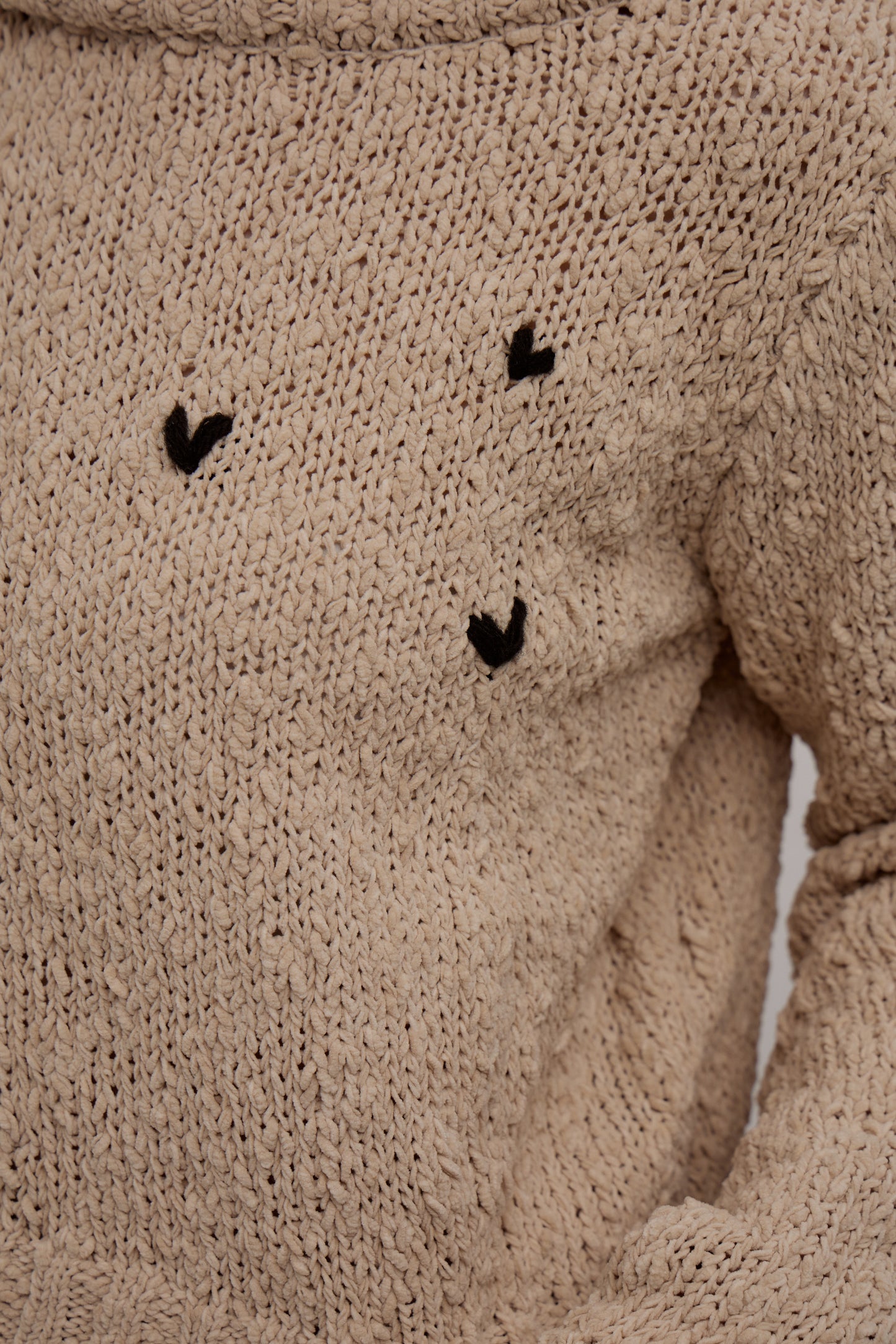 Balloon Heart Knit Tops