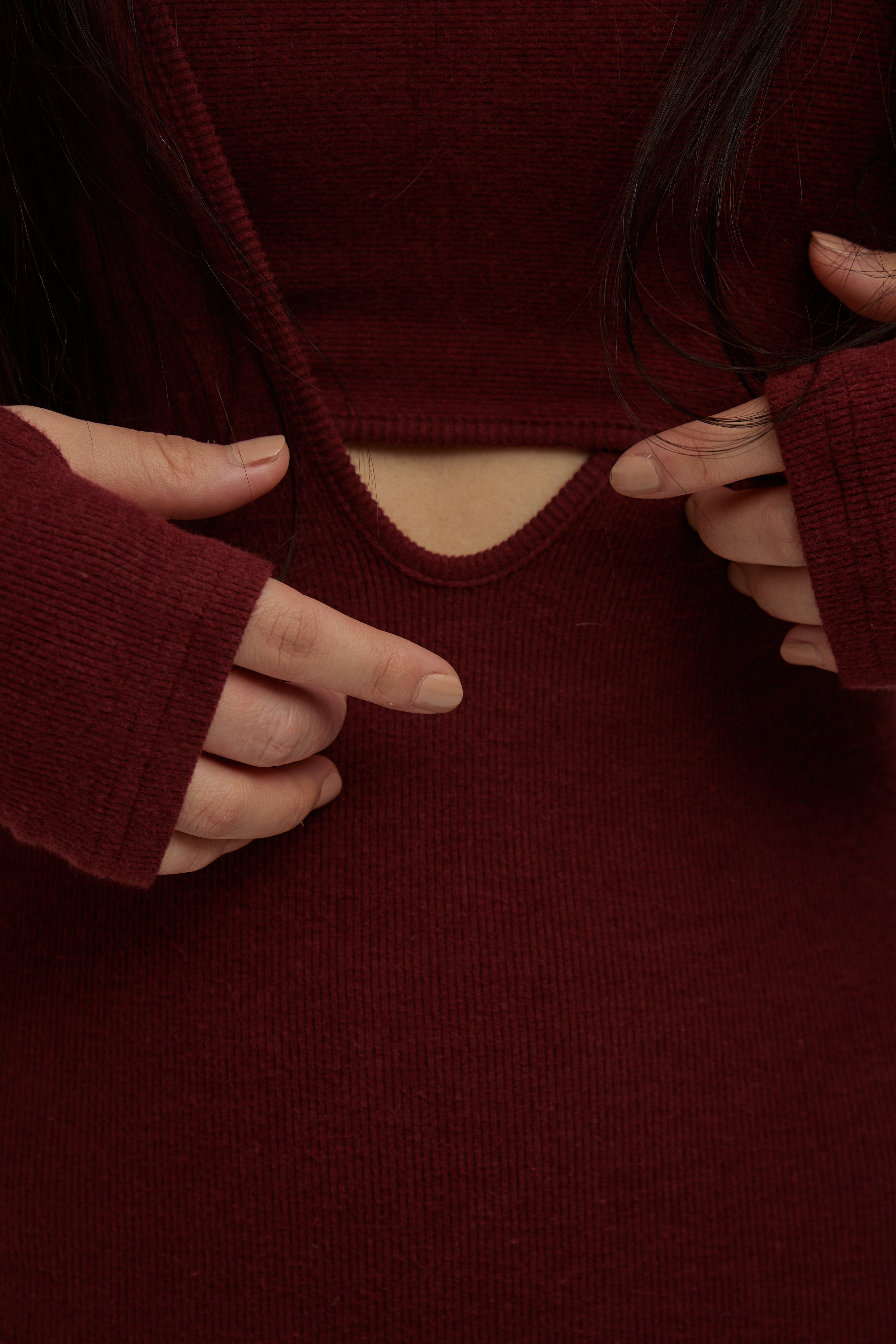 25AW POPUP】Layered Nuance Cutout Dress – VALLAN