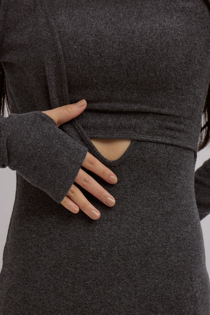 Layered Nuance Cutout Dress