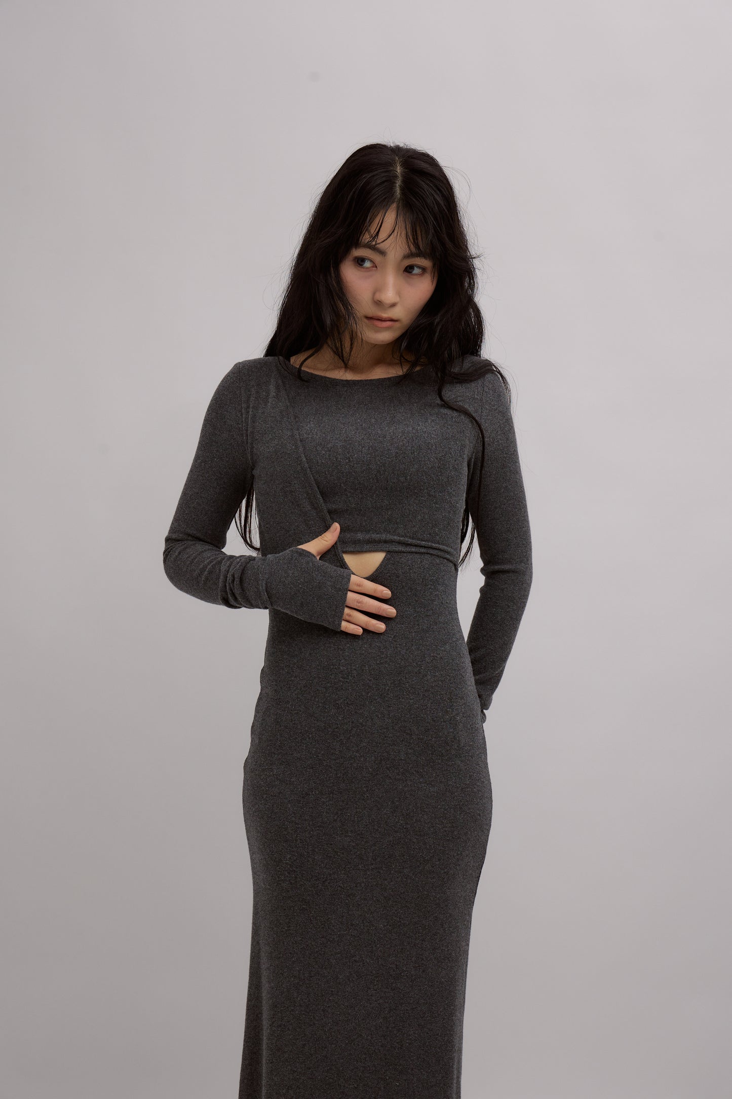 Layered Nuance Cutout Dress