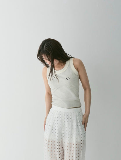 Wavy Line Mini Tank Tops