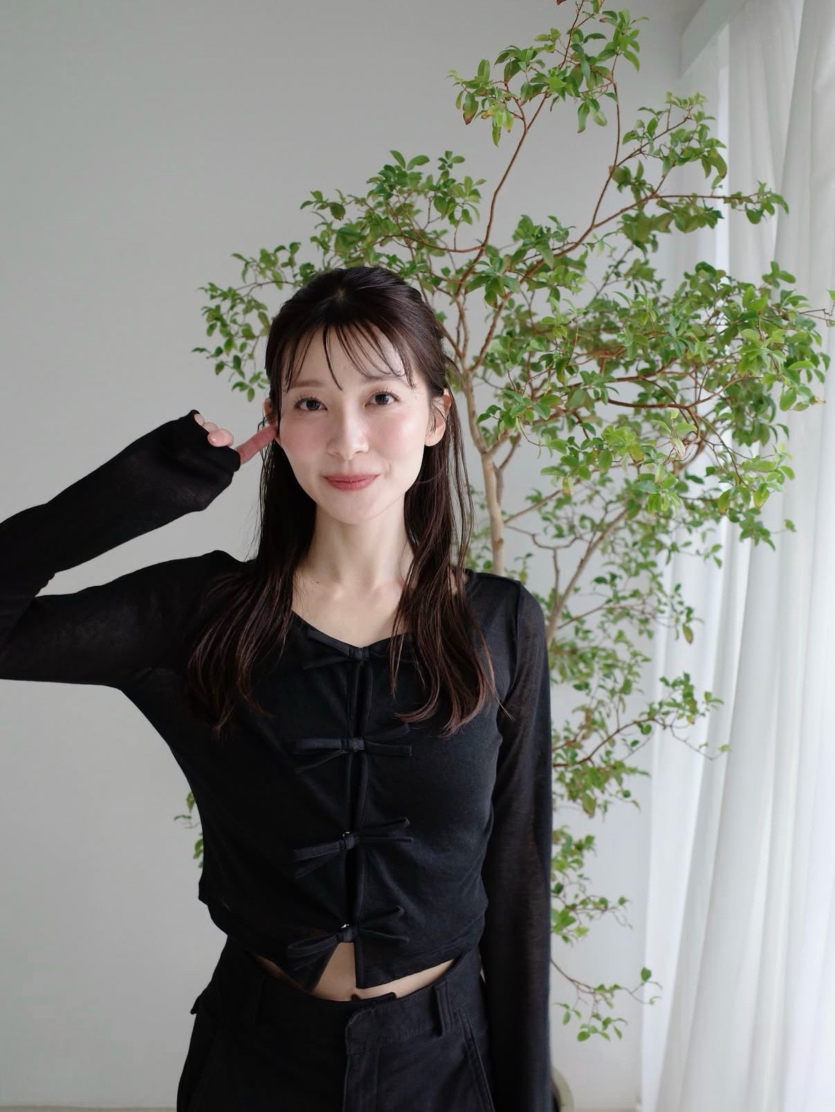 Sheer Ribbon Cardigan