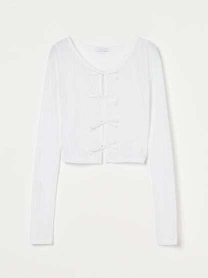 Sheer Ribbon Cardigan