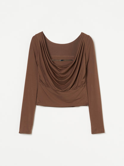 Drape Back Metal Top