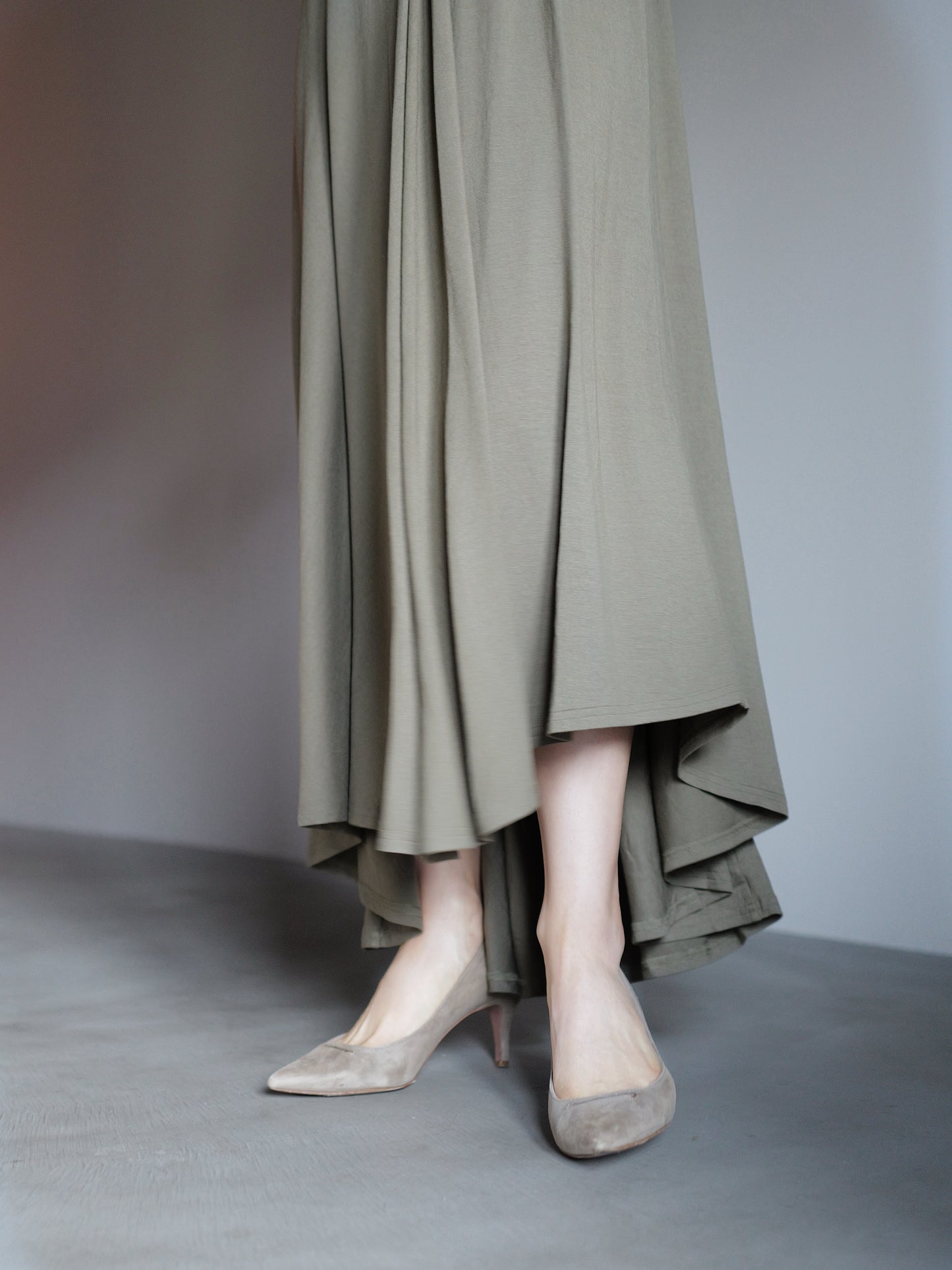 Sculpted Flow Drape Dress