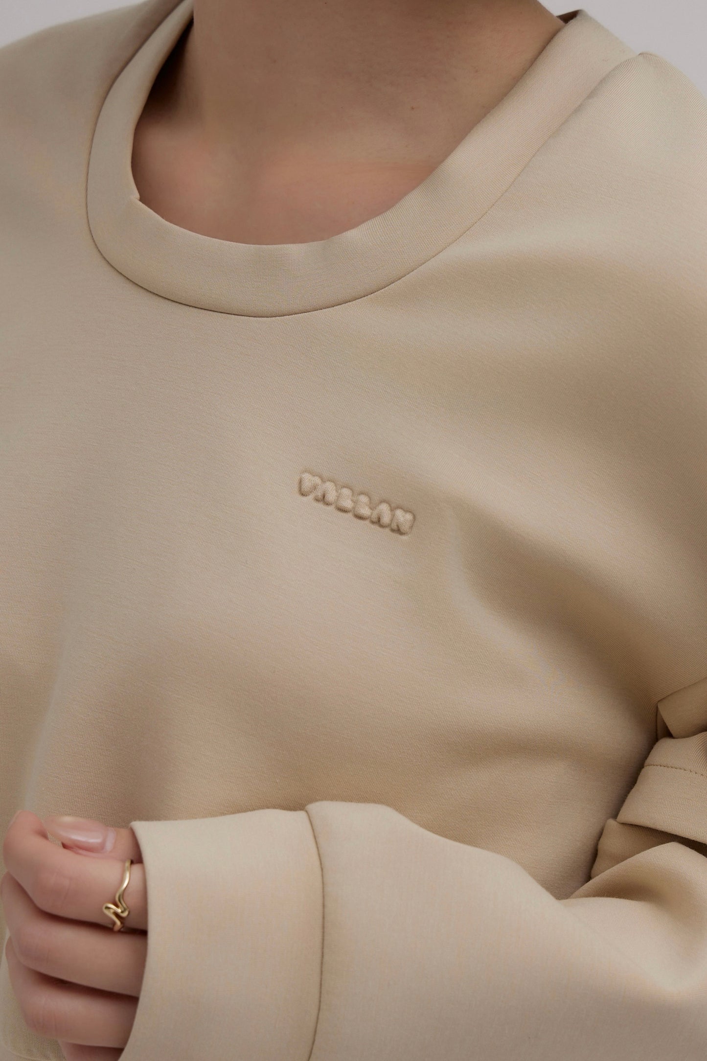 Emboss Cutout Sweat Set Up