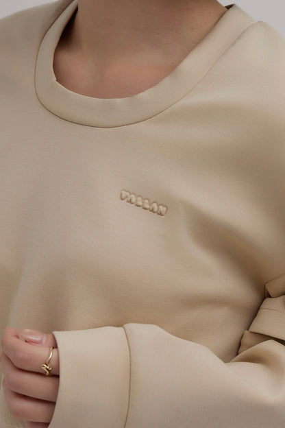 Emboss Cutout Sweat Set Up