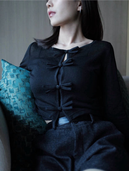 Sheer Ribbon Cardigan