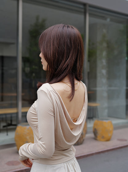 Drape Back Metal Top