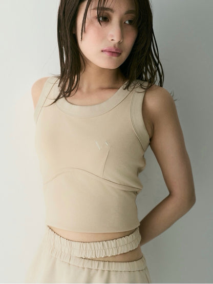 Wavy Line Mini Tank Tops