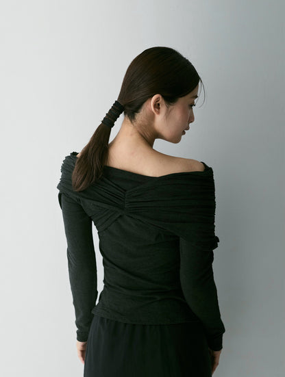 Crossed Reversible Offshoulder Tops