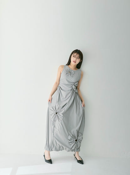 【受注販売】Blooming Cutout Tie Dress