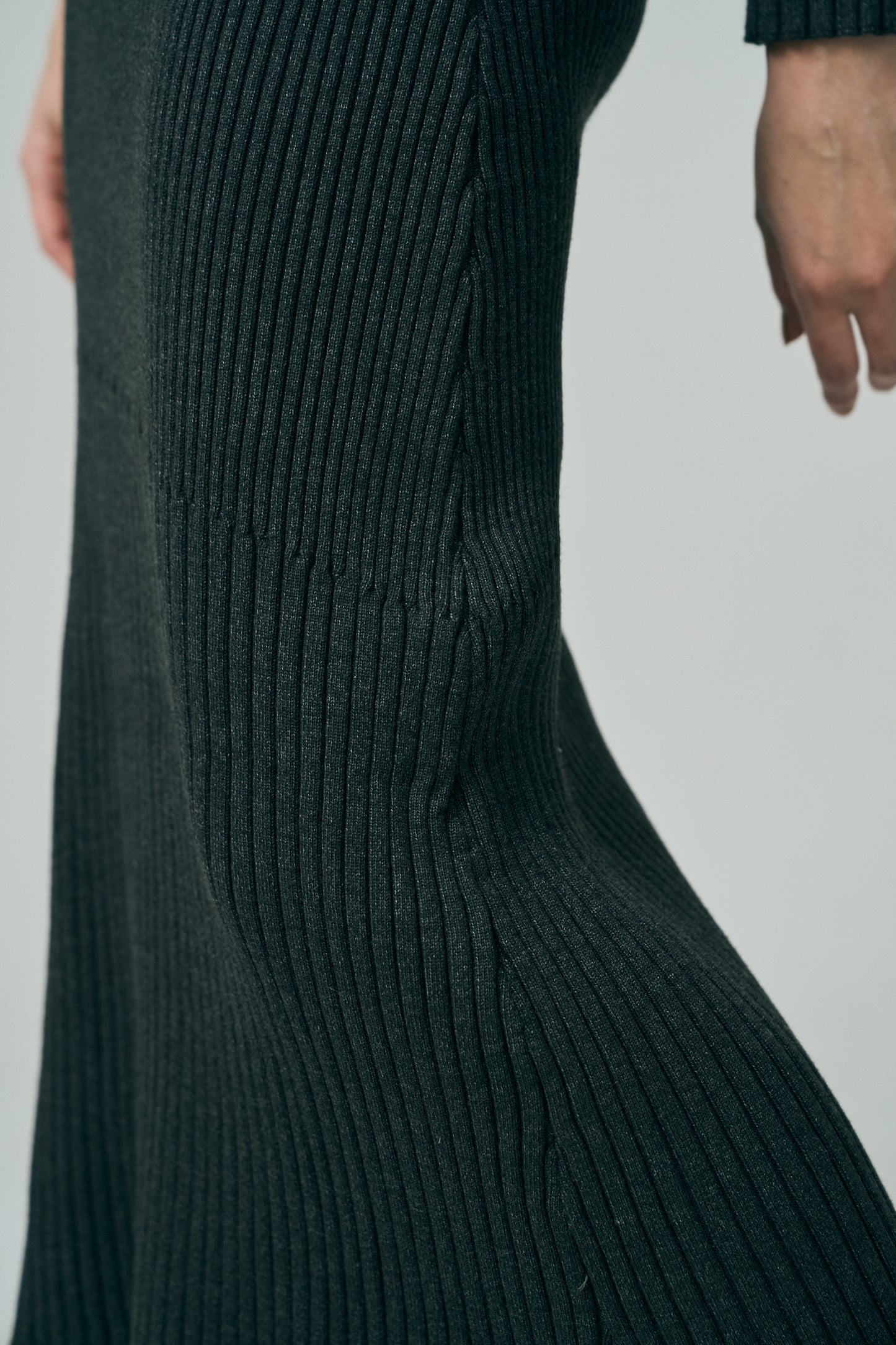 Dual Cutout Sculpted Rib Knit Dress