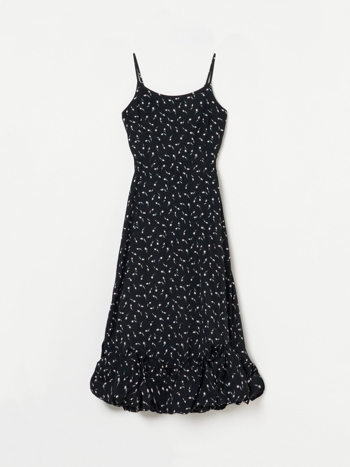 Floral Balloon Hem Dress