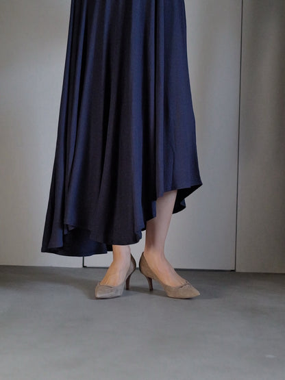 Sculpted Flow Drape Dress