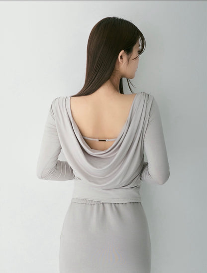 Drape Back Metal Top