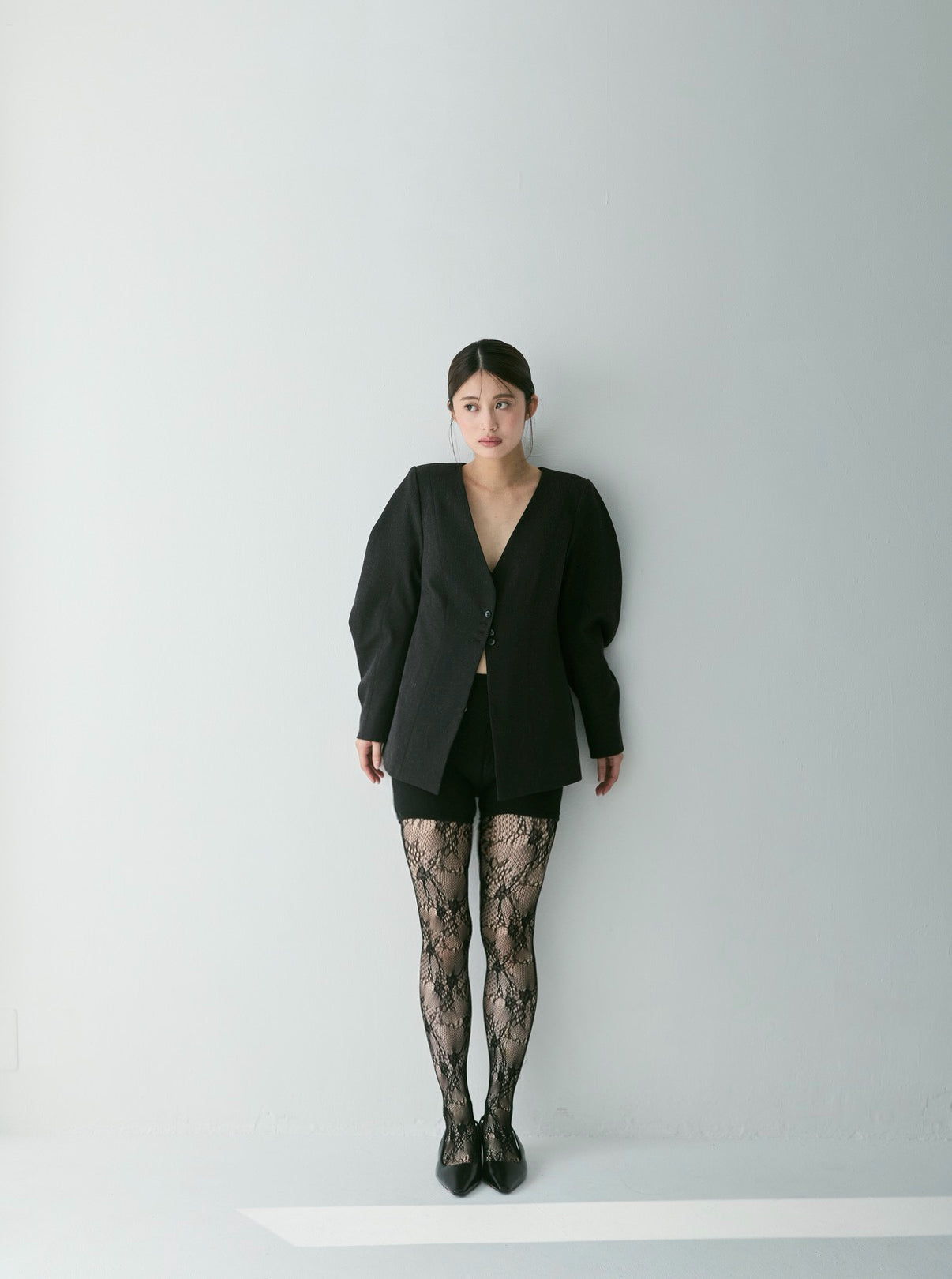 Lined Bottons Classical Cocoon Jacket