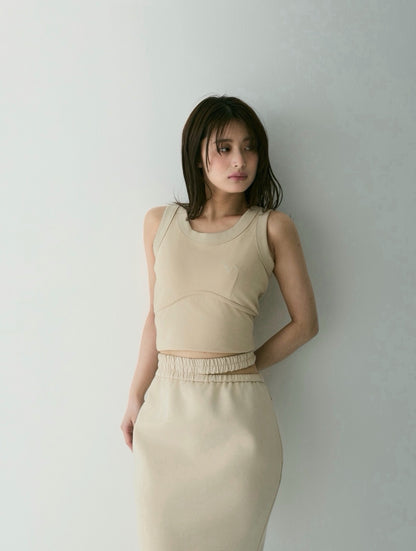 Wavy Line Mini Tank Tops