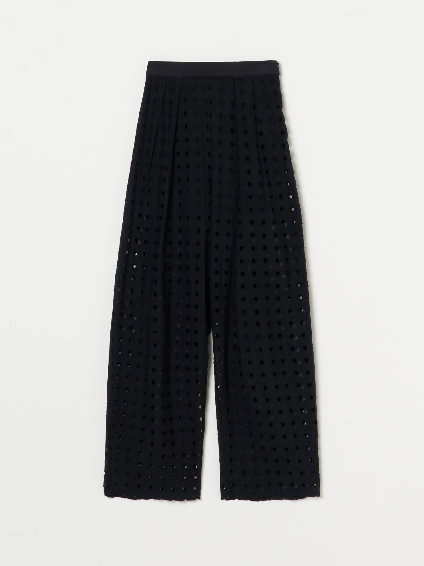 Dot Pattern Cotton Tapered Pants