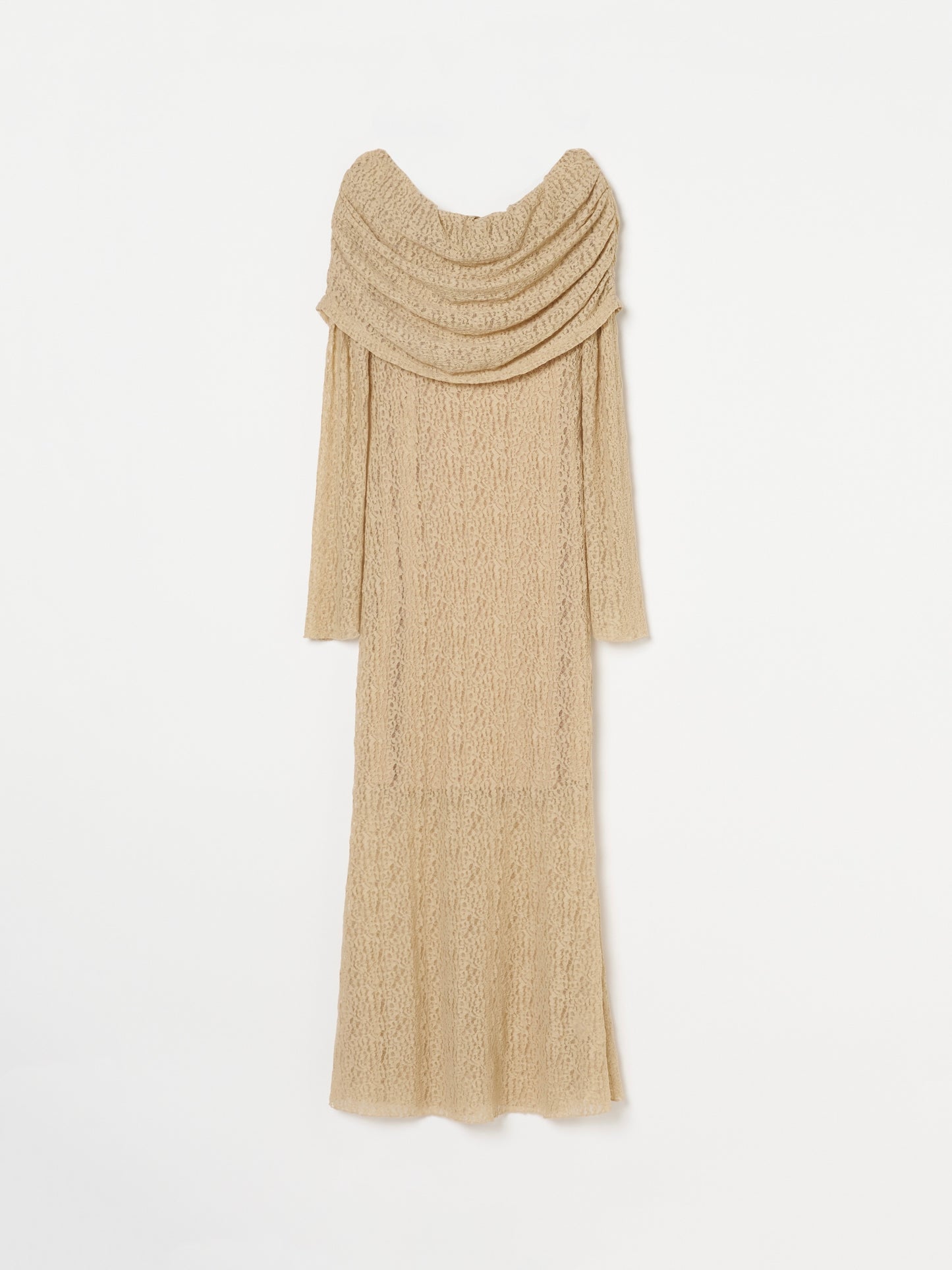 Lace Skin Convertible Drape Dress