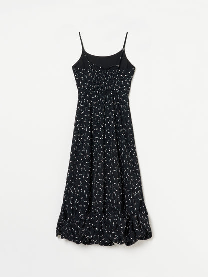 Floral Balloon Hem Dress