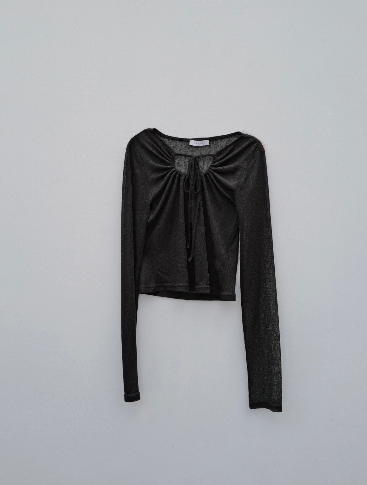 Decollete Gather Sheer Tops