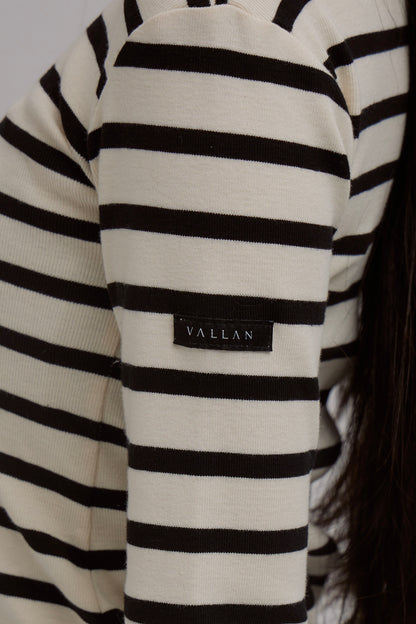 Tag-Sleeve U-Neck Mini Long Tee