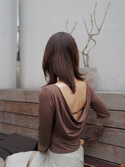 Drape Back Metal Top