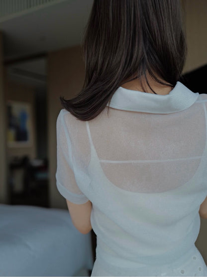 Sparkle Sheer Polo